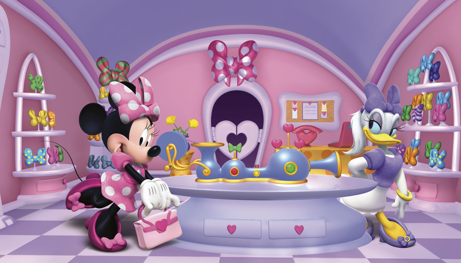Minnie Mouse Wall Mural With Wicked Walls Disney Collections