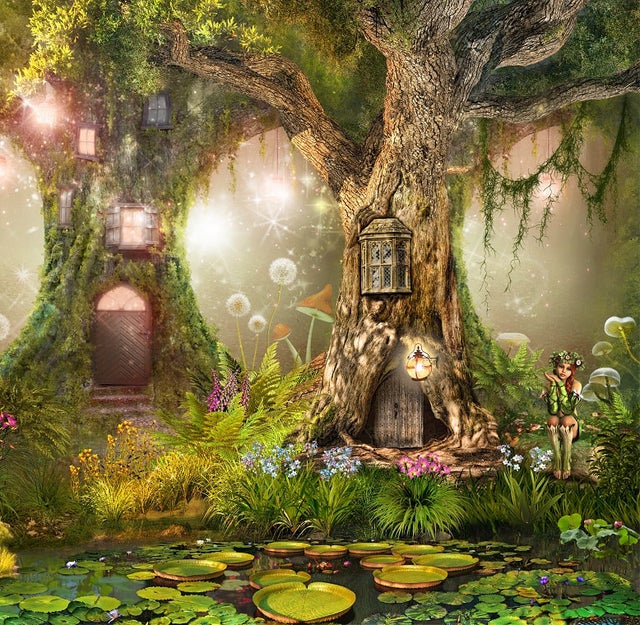 Fantasy Fairy House by Wall Paper Trends